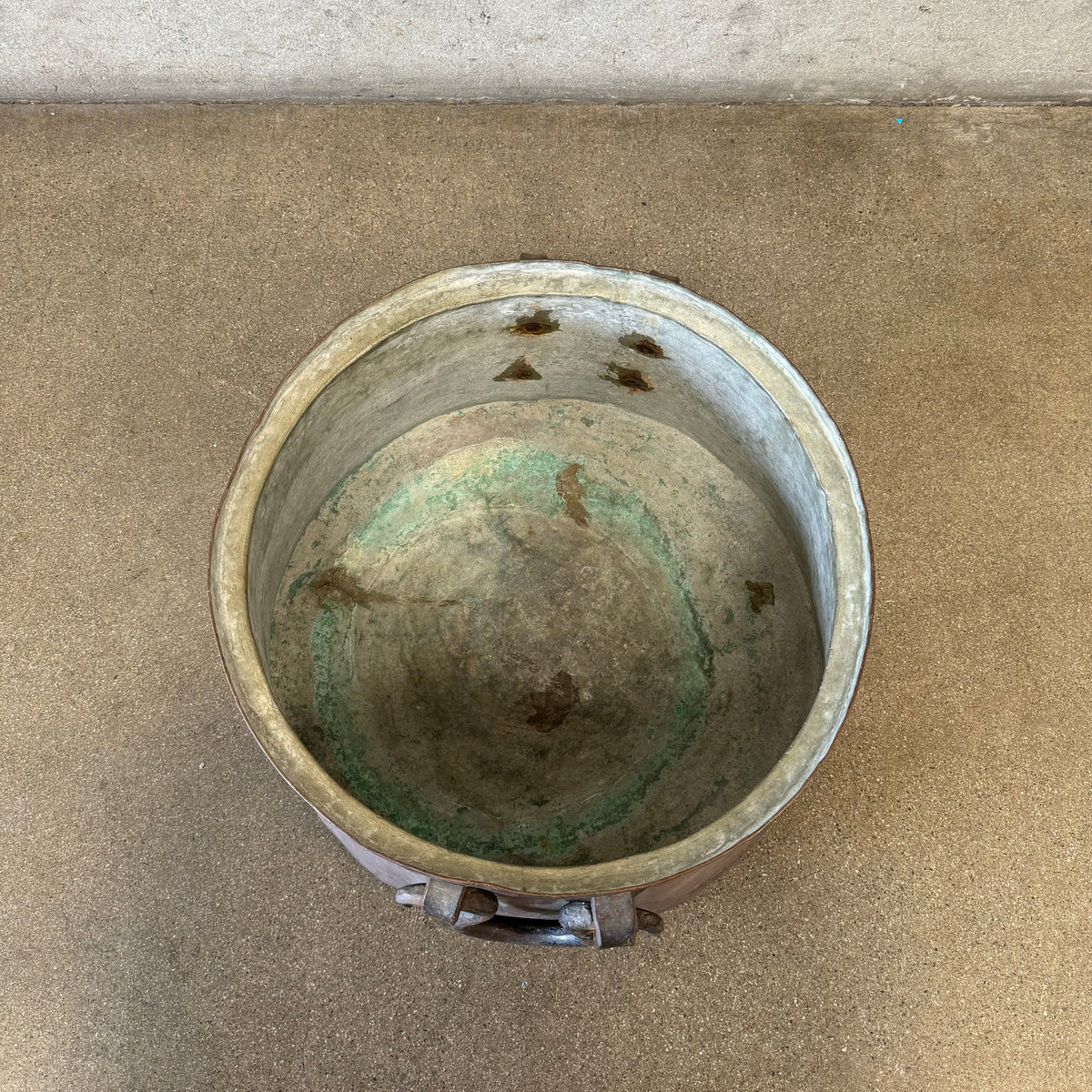 Antique Copper Cauldron Pot