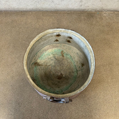 Antique Copper Cauldron Pot