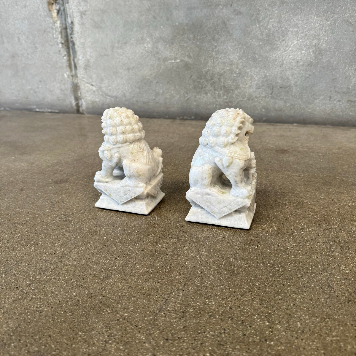 Stone Foo Dog Bookends