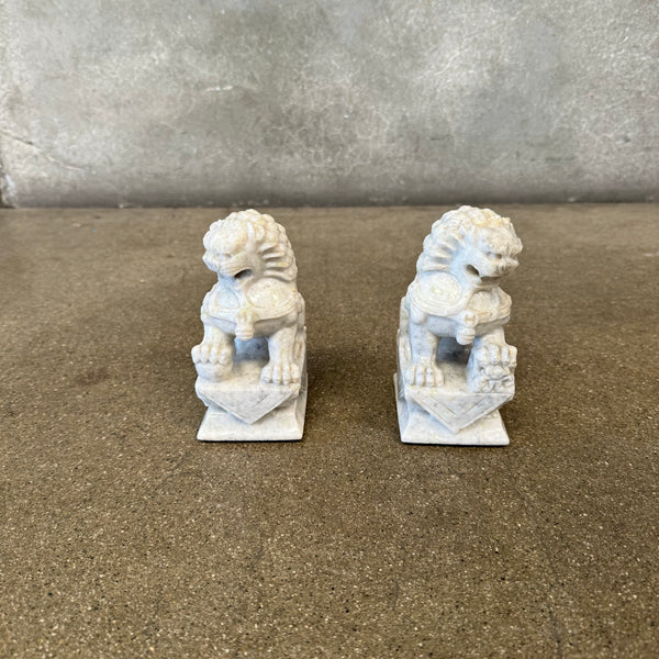 Stone Foo Dog Bookends