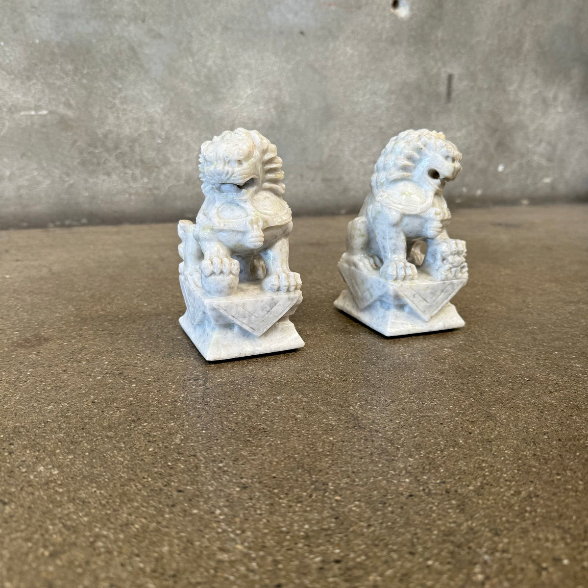Stone Foo Dog Bookends