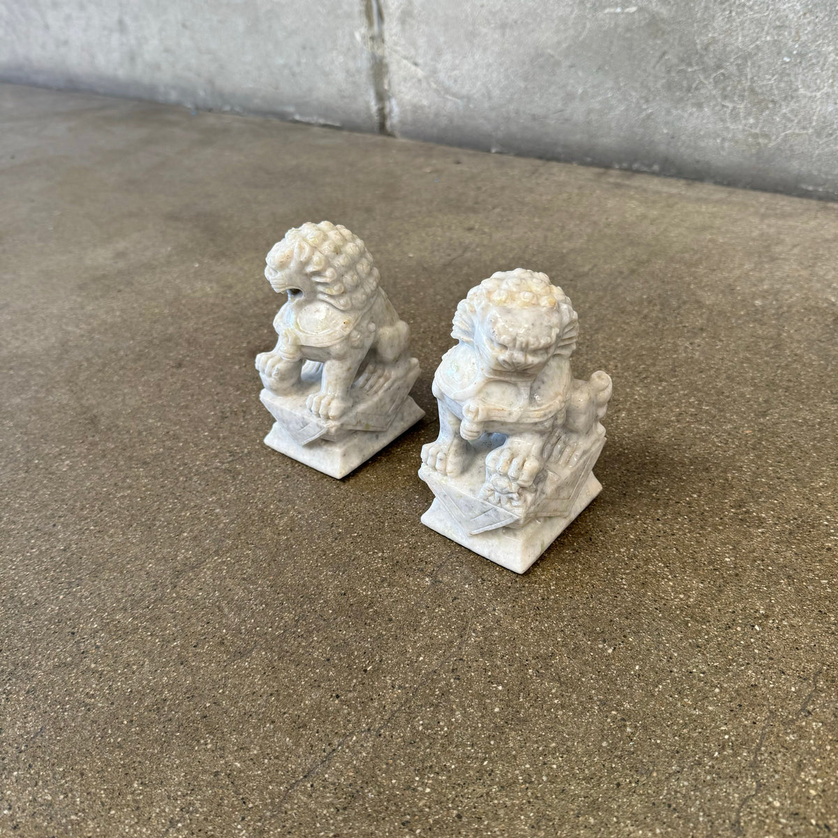 Stone Foo Dog Bookends