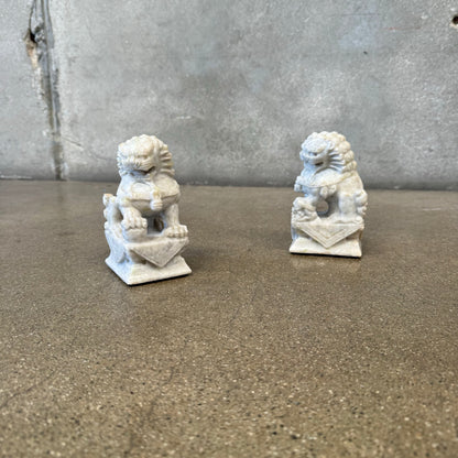 Stone Foo Dog Bookends