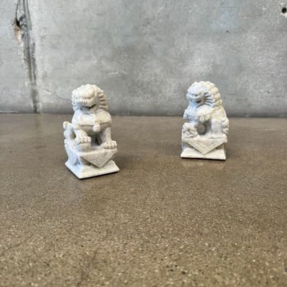 Stone Foo Dog Bookends