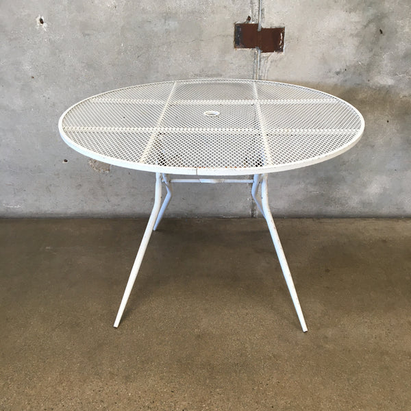 Vintage Folding Patio Round Table by Salterini #1