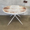 Vintage Folding Patio Round Table by Salterini #2