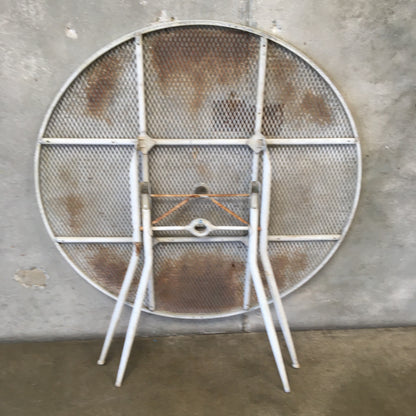 Vintage Folding Patio Round Table by Salterini #2