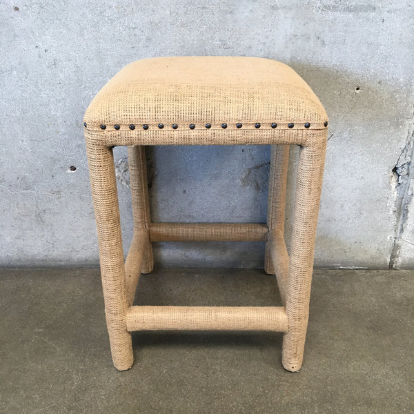 Burlap Counter Stool