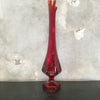 Mid Century Modern Viking Swag Glass Vase