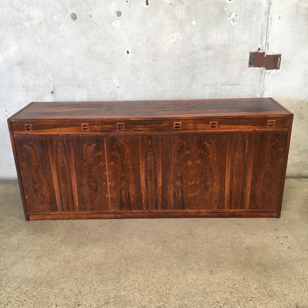 Mid Century Rosewood Credenza With Key