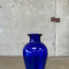 Tall Colbalt Blue Blenko Glass Vase