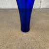 Tall Colbalt Blue Blenko Glass Vase