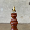 Pair of Solid Wood Turned Lamps