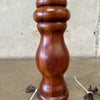 Pair of Solid Wood Turned Lamps