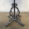 Single Tile Table Wrought Iron D&M Tile 1930s - Fleur de Lis