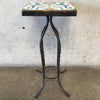 Single Tile Table Wrought Iron GMB Tile 1930s