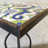 Single Tile Table Wrought Iron GMB Tile 1930s