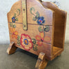 Coronado Floral Painted Magazine Stand 1930's