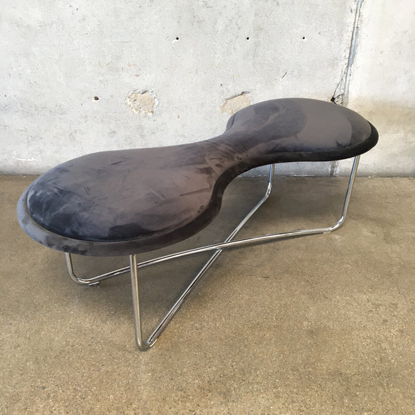 Vintage Swedish Modern Two-Seat Bench By Tomoyuki Matsuoka For Bla Station