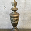 Tall Brass Lamp with Animal Shapes