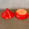 De Silva Hand Made In Italy Tagine With Red/Orange Glazed Lamb Pot