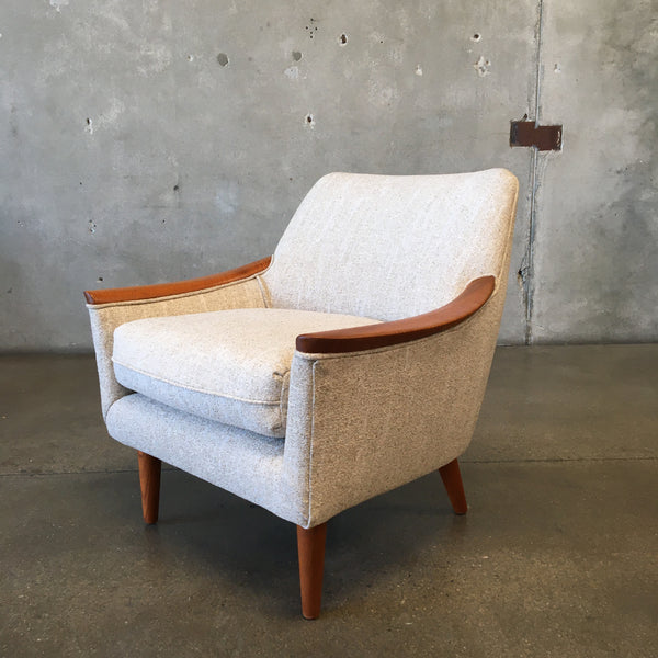 Vintage 1960s Teak Upholstered Chair