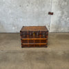 Antique Flat Top Steamer Trunk