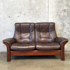 Ekornes Recliner Leather Loveseat