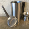 Mid Century Modern Set of Stelton Stainless Arne Jacobson Cylinda-Line