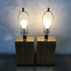 Pair of Vintage Brass Table Lamps