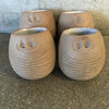 Robert Maxwell Pottery Beastie/Critter Sake Decanter Set