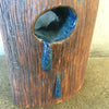 Vintage Studio Pottery Ceramic Blue Drips Vessel