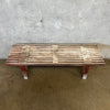 Mid Century Modern Slat Wood Bench