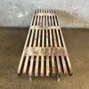 Mid Century Modern Slat Wood Bench