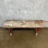 Mid Century Modern Slat Wood Bench