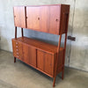 Vintage Two Tier Danish Teak Credenza by Gunni Oman Model Three