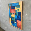 Mod Art Cubist Painting on Board