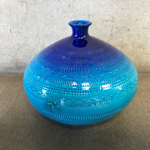 Vintage Mid Century Modern Bitossi Style Ceramic Vase