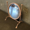 Mid Century Table Top Vanity Mirror with Bird Accent