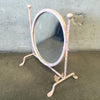 Mid Century Table Top Vanity Mirror with Bird Accent