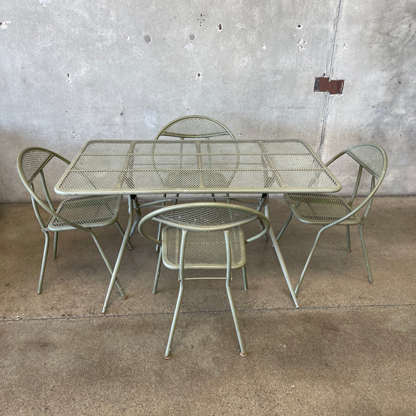 Mid Century Modern Metal Patio Set By Rid-Jid