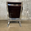 Mid Century Chrome and Leather Sling Lounge Chair