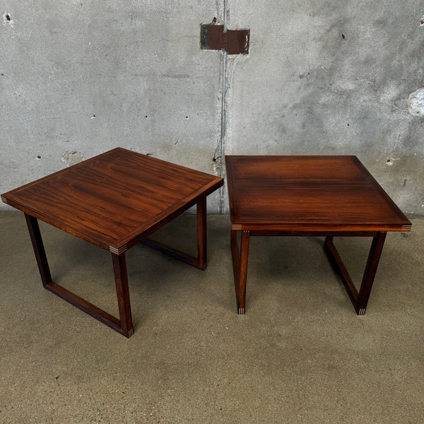 Rud Thygesen for Heltborg Mobler Mid Century Rosewood Danish Side Tables