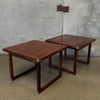 Rud Thygesen for Heltborg Mobler Mid Century Rosewood Danish Side Tables