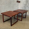 Rud Thygesen for Heltborg Mobler Mid Century Rosewood Danish Side Tables