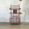 Antique Bamboo Etagere