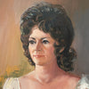 1960's Oil on Board Framed Portrait Painting