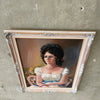 1960's Oil on Board Framed Portrait Painting