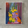 Oil on Canvas Flower Arrangement by Barbara Beddoes