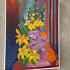 Oil on Canvas Flower Arrangement by Barbara Beddoes